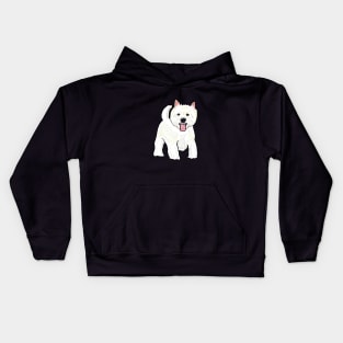 Westie West Highland White Terrier Kids Hoodie